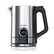 Arendo - Wasserkocher mit Temperatureinstellung - Edelstahl - Temperaturauswahl 40-100 Grad - LED Display - 1,7 Liter - 2200 W - Teekocher mit Temperaturanzeige - GS